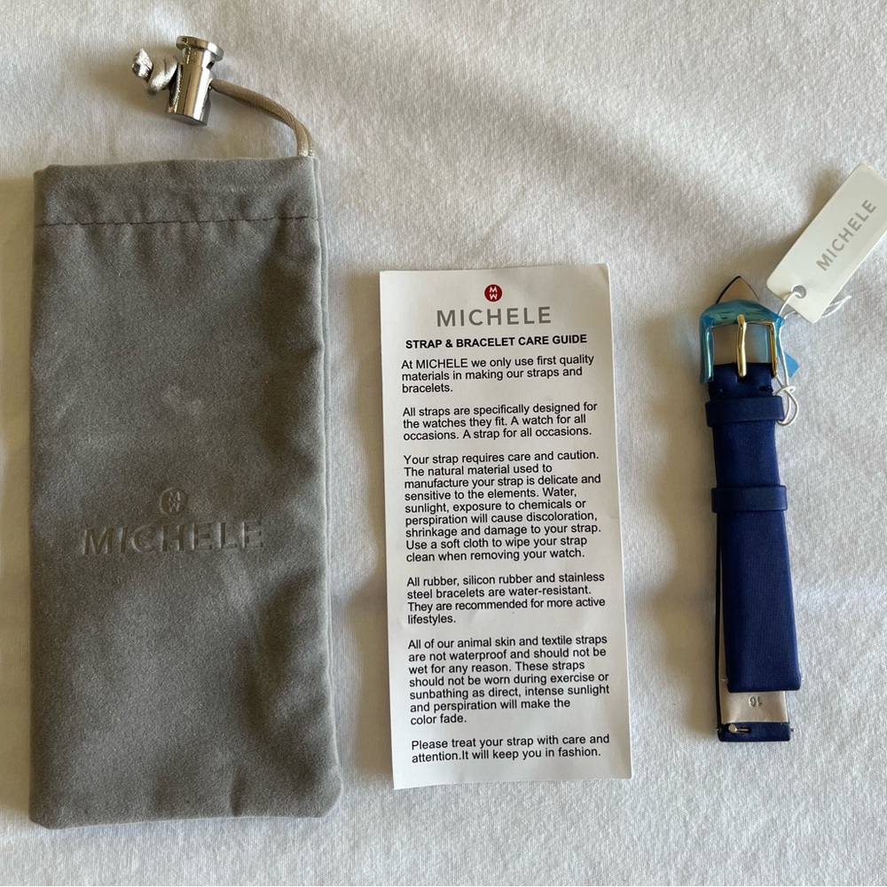 Michele Blue Watch Strap